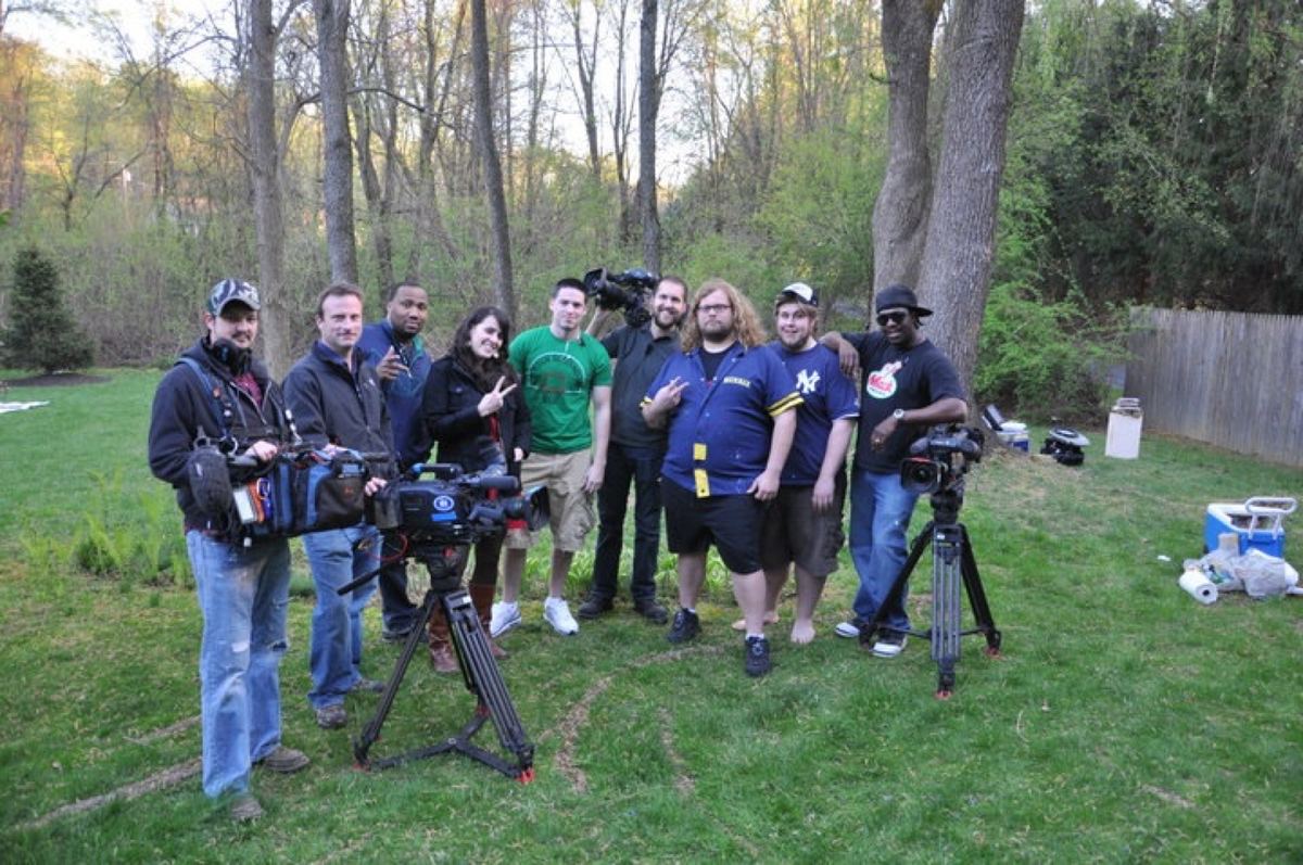 Production sound work on location