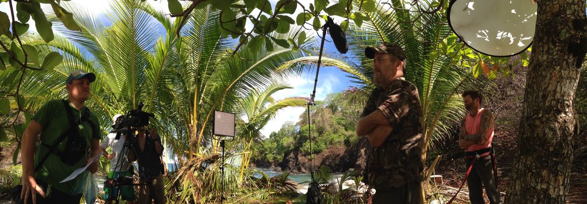 Production sound work on location