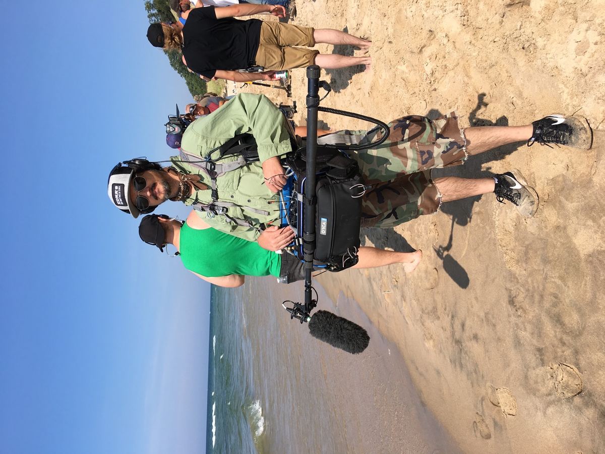 Production sound work on location