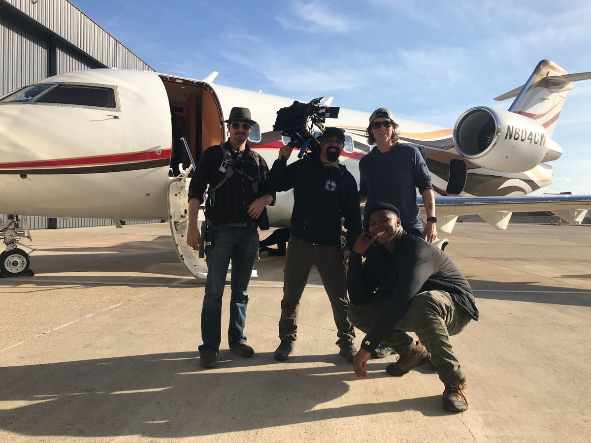 Production sound work on location