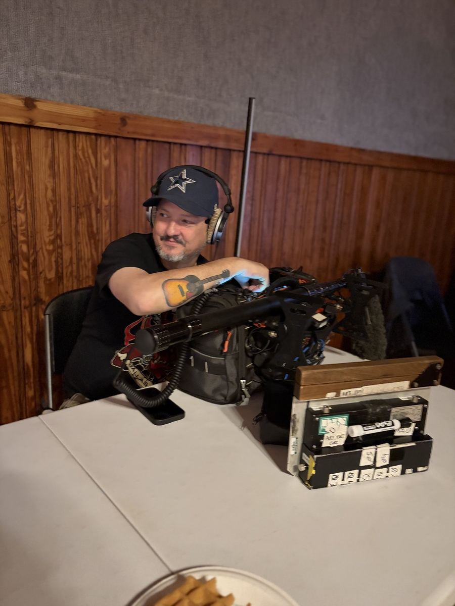 Production sound work on location