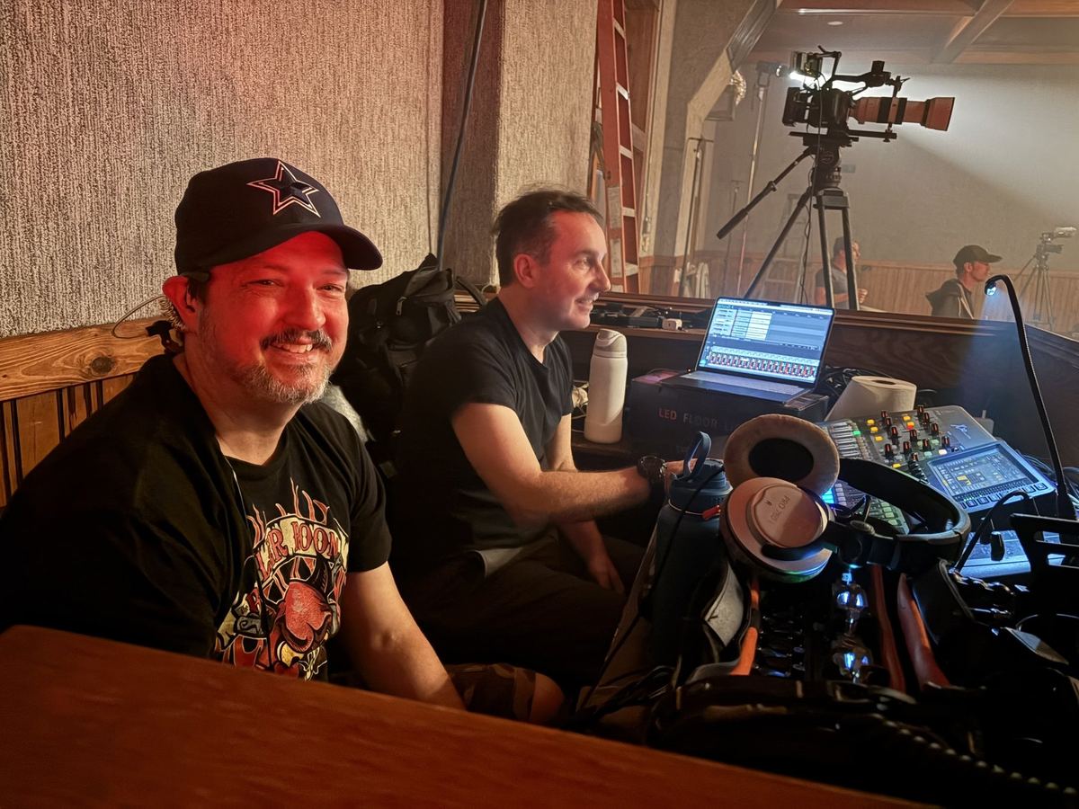 Production sound work on location
