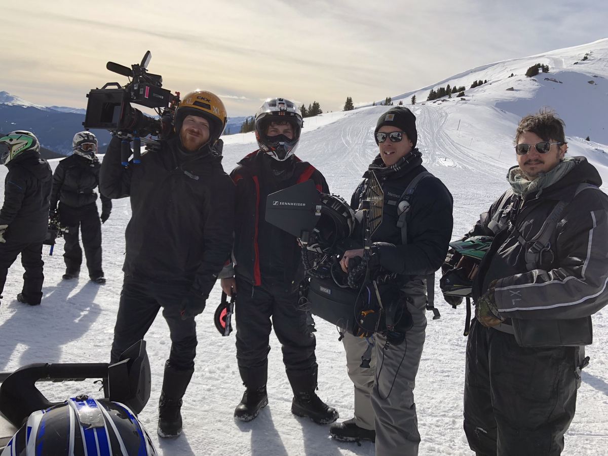 Production sound work on location