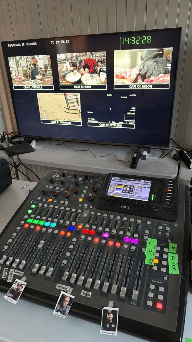 Production sound work on location