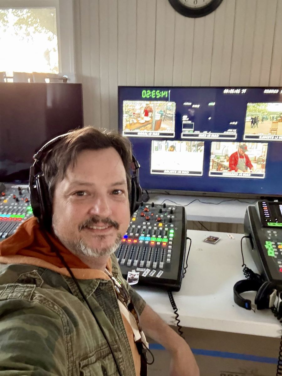 Production sound work on location