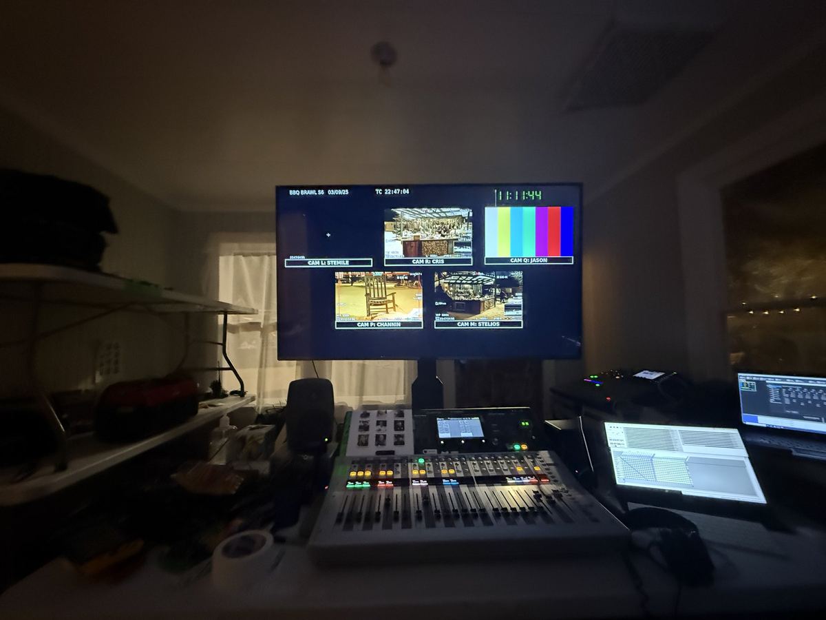 Production sound work on location