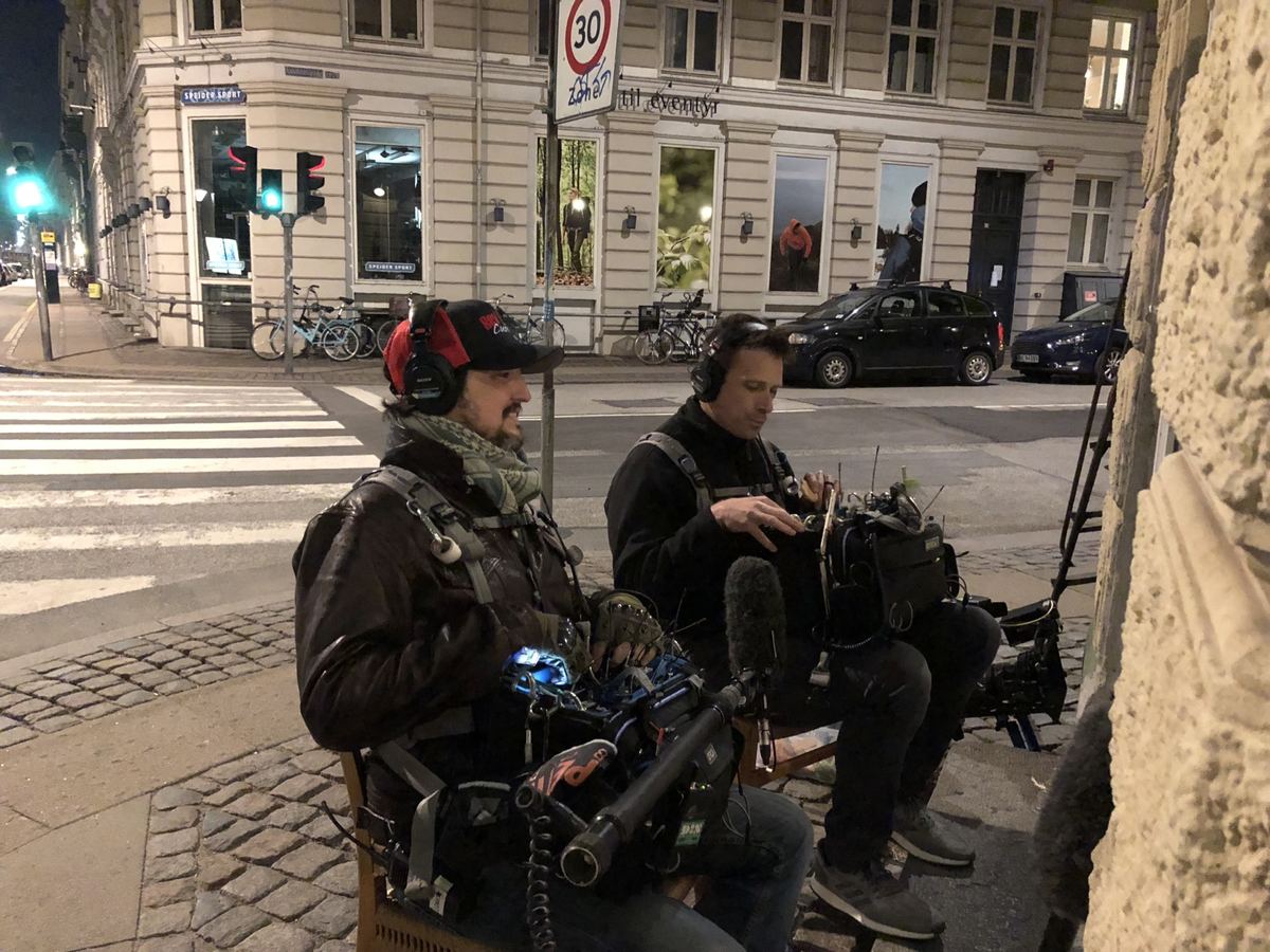 Production sound work on location