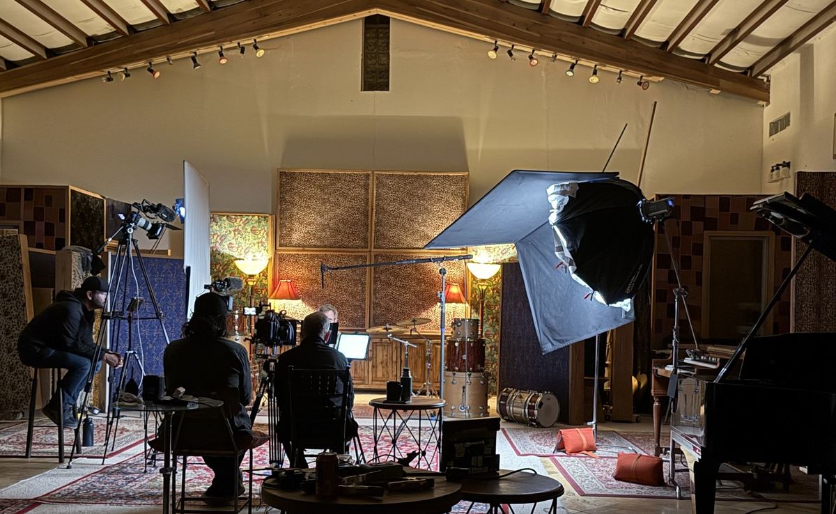 Production sound work on location